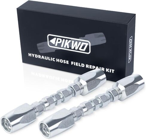 2-Pack Hydraulic Hose Field Repair Kit,1/4" Inner Diameter Reusable in Saudi Arabia