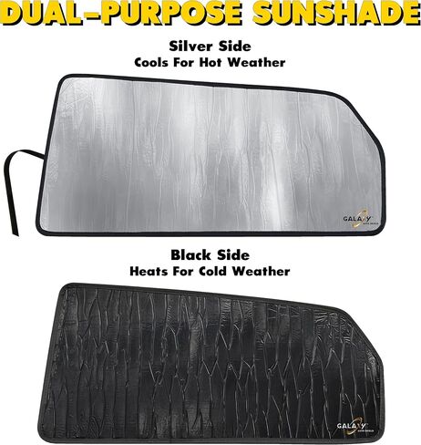 Custom Fit Reflective Windshield Sun Shade for 2023 2024 Chevrolet Colorado Pickup Truck, Insulated Sunshade Privacy Accessories Blockout UV Reflector Protection - Made in USA in Saudi Arabia