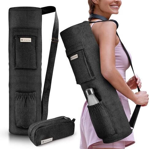 Yoga Mat Bag - Yoga Mat Carrier with Adjustable Strap, Yoga Bag for Mat, Yoga Mat Bag Carrier for Standard Size Mats, Yoga Mat Bags, Yoga Mat Carrier for Men and Women, Carrying Bag, Beige in Saudi Arabia