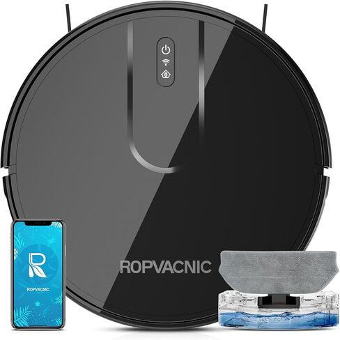Robot Vacuum Cleaner Robot Vacuum and Mop Combo with 4000Pa Suction, Personalized Cleaning Adjustments, Self-Charging Robotic Vacuum Cleaner, Advanced Obstacle Avoidance in Saudi Arabia