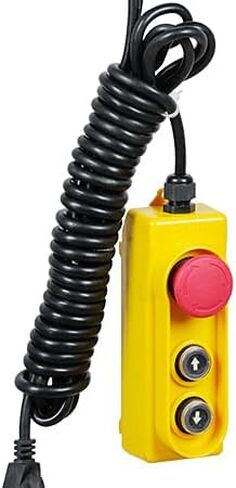 VEVOR 2-in-1 Electric Hoist Winch, 1100 lbs Lift Capacity, 1500W Portable Power Winch Crane, 22.9 ft Lifting Height, 13 ft/min with Wired Remote Control, for Garage, Warehouse, Factory Lifting Towing in Saudi Arabia