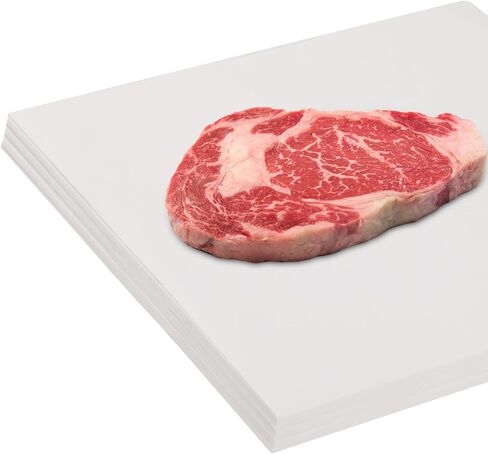 GeeRic 100 Pcs Freezer Papers, 12 * 12 Inch Butcher Paper, Coated Moisture Resistant Wrap, Protect Against Freezer Burn in Kuwait