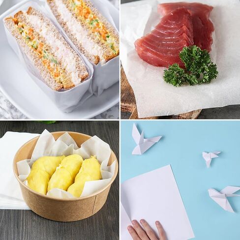 GeeRic 100 Pcs Freezer Papers, 12 * 12 Inch Butcher Paper, Coated Moisture Resistant Wrap, Protect Against Freezer Burn in Kuwait