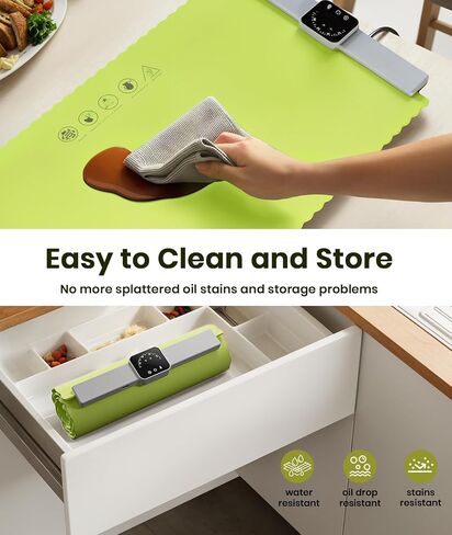 Food Warming Mat, Electric Warming Tray with 5 Temp-Settings, Quick Heating Pad for Food with Auto-Off Timer, Rollable & Portable Food Warmers for Parties Buffet, Food Warming Pad Silicone in Saudi Arabia