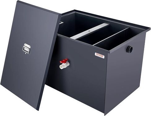 VEVOR Grease Trap Commercial Dish Racks, 50LB, Black in Saudi Arabia