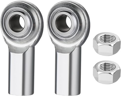 5/16 Heim Joints Rod End Kit, 2PCS Rod End Bearing Stainless Female Rod End Bearing, 5/16-24 Right Hand Thread with Jam Nuts, Self-Lubricating Joint Rod Ends Bearing with Stud in Saudi Arabia