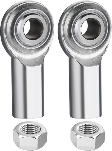 5/16 Heim Joints Rod End Kit, 2PCS Rod End Bearing Stainless Female Rod End Bearing, 5/16-24 Right Hand Thread with Jam Nuts, Self-Lubricating Joint Rod Ends Bearing with Stud in Saudi Arabia
