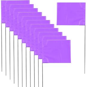 Marking Flags Yard Flags 15 x 4 x 5 Inch Marker Flags for Lawn Yard Flags Landscape Flgs Survey Flags, Sprinkler Flags, Irrigation Flags (Green, 30Pack)