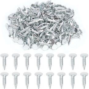 Swpeet 300Pcs 3/4 Inch High Quality Galvanized Roofing Felt Nails, Roofing Felt Nails Suit for Fasten Roofing Felt, Asphalt Shingles and Insulation Board
