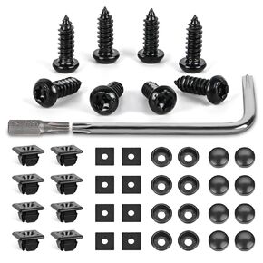 GOOACC 10 Sets Engine Splash Shield Guard Undertray Cover Screws Bolt Nut Clip Torx Pan Head SEMS Tapping Screw for Ford W702413-S450B W702438-S300 Lincoln Continenta