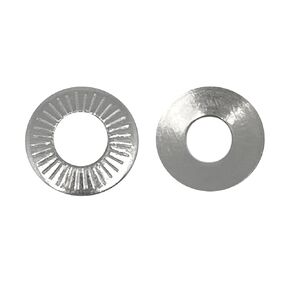 5 Pcs M16 304 Stainless Steel Conical Knurled Spring Washer,Spring Disc Washer,Conical Knurled Spring Washers,Prevent Loose Fasteners