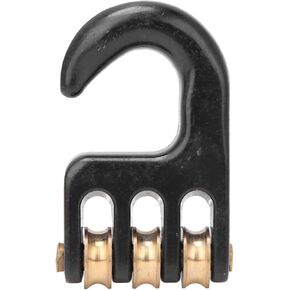 Joyzan Windsurf Rigging Pulley Hook, 3 Roller Wheel Rigging Pulley Hook Strong Heavy Duty Aluminium Alloy Surf Accessory Universal for Sail Ship Windsurfing