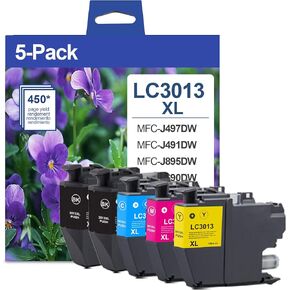 LC203 Ink Cartridges Compatible for Brother LC203 LC201 High Yield Ink Cartridge Replacement for Brother LC203BK Ink Work with MFC-J480DW MFC-J880DW MFC-J4420DW MFC-J680DW Printer (BK/C/M/Y, 4 Pack)