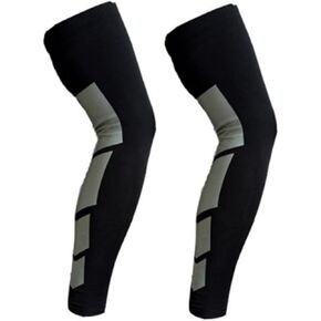 Sports Full Long Leg Compression Knee Sleeves UV Protect Thigh Calf for Men Women Running Football Basketball Cycling