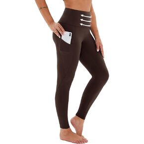 Compression Leggings for Women with Pockets, Tummy Control High Waisted Plus Size Shapewear Yoga Pants(S-3XL)
