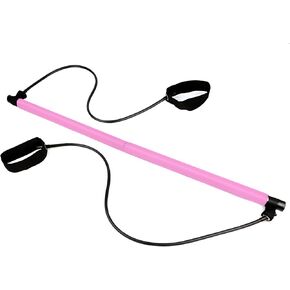 Pilates Bar Kit with Resistance Bands, Multifunctional Pilates Bar, Home Gym Equipment for Small Space, Stretched Fusion Toning Bar, Pilates Sculpt Bar