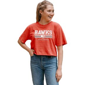 Blue 84 Women's NBA Officially Licensed Crop Top T-Shirt Ringspun Team Color