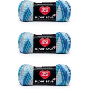 خيوط Red Heart Super Saver، مزيج من الطباعة والتوت