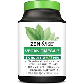 علكة أوميغا 3 من زينوايز - نكهة البرتقال/اليوسفي - مع 200 ملغ من أوميغا 3 DHA/EPA بالإضافة إلى 75 ملغ من أوميغا 3-6-9 النباتية للقلب والدماغ والمفاصل وصحة الجهاز المناعي - 30 قطعة in Kuwait