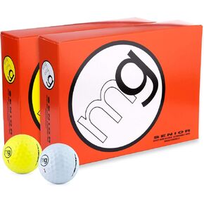 MG Golf Balls Senior Longest with Speed, Distance, & Maximum Enjoyment (1-Dozen)