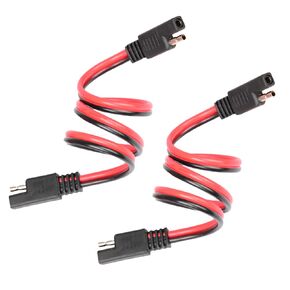 16ga قطع الاتصال السريع توصيل 2 دبوس SAE مقاوم للماء WireHarne التوصيل، الثقيلة موصل SAE رصاصة الرصاص كابل 13 "يؤدي (2 حزمة)