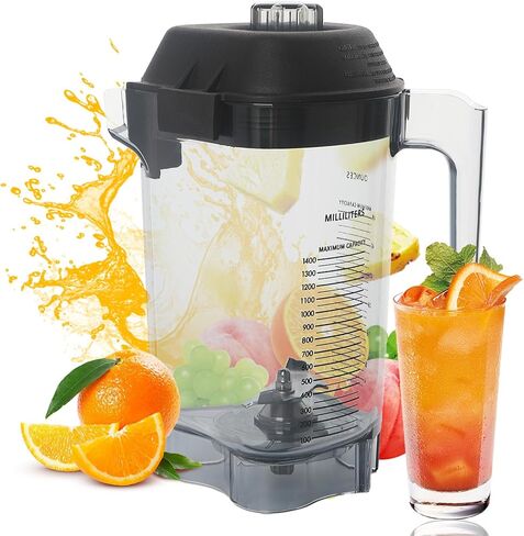 64oz Blender Pitcher Fit For Vitamix, Replacement for vitamix 5200, 5000, 5500, 6300, 7500, A2300, Pro200, 500, 750, Vita-Prep, Classic/Explorian/Commercial series, For vitamix Blender Container Cup in Saudi Arabia