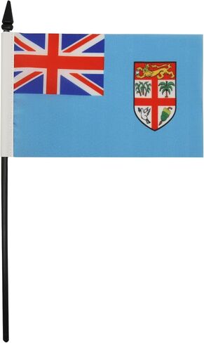 AZ FLAG American Samoa Table Flag 5'' x 8'' - American Samoan Desk Flag 21 x 14 cm - Black Plastic Stick and Base in Saudi Arabia