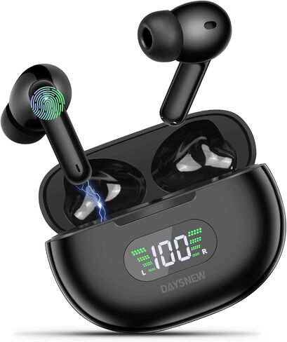 Hybrid Active Noise Cancelling Earbuds Wireless, Bluetooth Earbuds with 50Hrs LED Power Display, IPx5 Waterproof, Immersive HiFi Stereo Sound, Ture Wireless Earbuds for iPhone/Android,White in Saudi Arabia