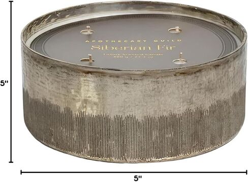 Zodax Siberian FIR Antique Silver Wood Wick Scented Candle in Saudi Arabia