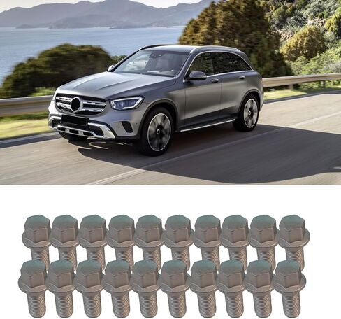 5 PCS Wheel Lug Bolts Nuts for Mercedes Benz 2003-2018 A B C E Class CLA CLS CLK GLA GLK ML350 GL350 GL450 R300L R350L SLC SLK SL Replacement Number: 0009904907,0009906707 in Saudi Arabia