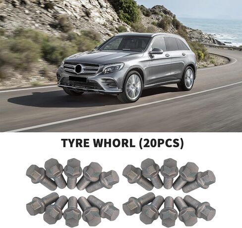 5 PCS Wheel Lug Bolts Nuts for Mercedes Benz 2003-2018 A B C E Class CLA CLS CLK GLA GLK ML350 GL350 GL450 R300L R350L SLC SLK SL Replacement Number: 0009904907,0009906707 in Saudi Arabia
