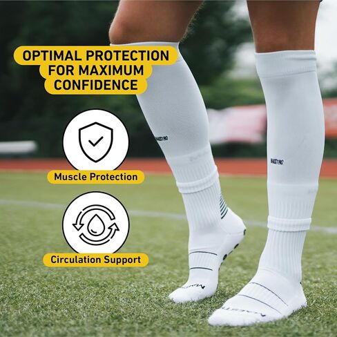 Maestro Leg Sleeves – Leg Sleeves for Men & Boys - Compatible With Shin Guards and Grip Socks for Soccer, Football, Hockey in Saudi Arabia