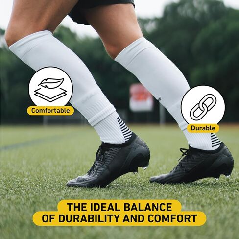 Maestro Leg Sleeves – Leg Sleeves for Men & Boys - Compatible With Shin Guards and Grip Socks for Soccer, Football, Hockey in Saudi Arabia