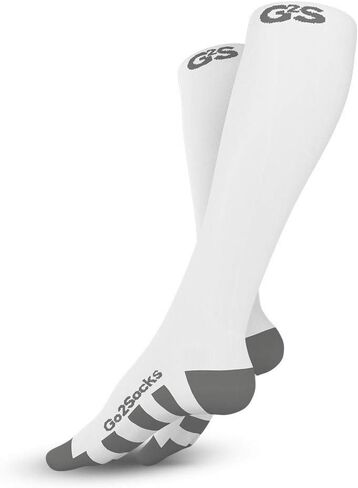 Go2Socks Compression Socks for Men Women Nurses Runners 20-30mmHg Medical Stocking Athletic in Kuwait