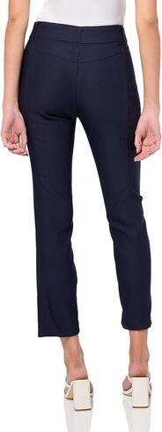 بنطال Rafaella النسائي من الساتان الفاخر، درزة داخلية 27 بوصة، قماش مطاطي، لوحات خصر مرنة، مقاس كلاسيكي in Kuwait