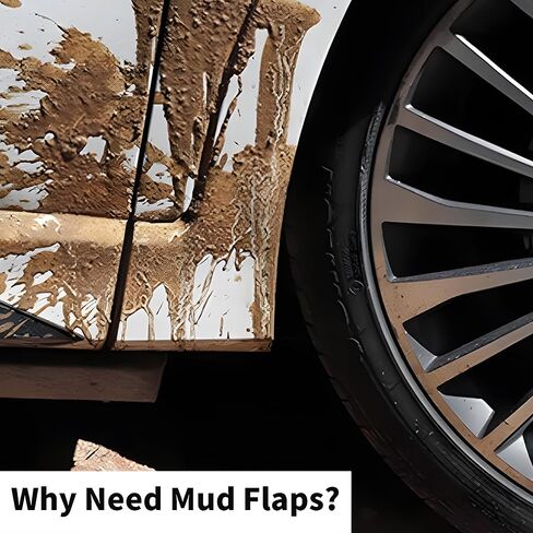 Mud Flaps for 2022 2023 2024 Ford Maverick Accessories, All-Weather Fender Front & Rear Mud Guards Splash 4PCS in Saudi Arabia