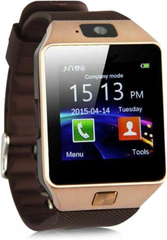 Bluetooth Smart Watch w/Camera Waterproof Phone Mate for Android Samsung iPhone (Black) in Saudi Arabia