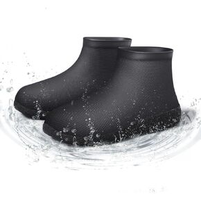Waterproof Shoe Covers Upgraded,Rain Shoe Covers Reusable Silicone Non Slip Shoe Covers for Outdoor,Rain Shoe Covers for Women and Men