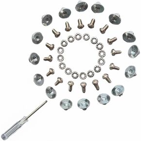 16 Sets Football Back Plate Hardware, Compatible with Battle Nxtrnd Football Back Plates for Unisex, Adult and Youth Size, Philips Screwdriver Included