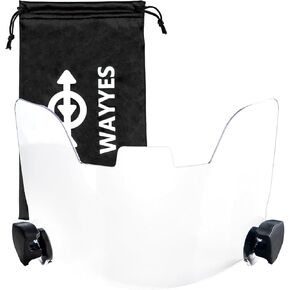Football Helmet Visor | Fits Youth & Adult | Scratch-Resistant, UV Protection & Glare Reduction | Easy Install & Clean | Includes 2 Clips, Carrying Bag, 2 Stickers