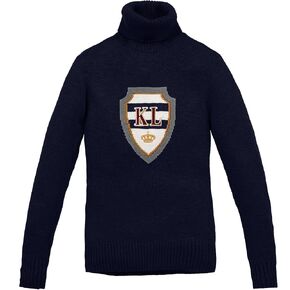 Ladies Rollneck Sweater Navy
