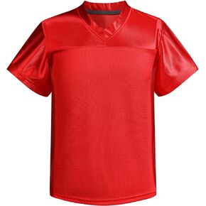 Youth Blank Football Jersey,Boy's Mesh Athletic Practice Footabll Shirts,Blank Footabll Jerseys for Kids S-XL