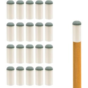20pcs Billiard Cue Tips 12mm, 0.47in Pool Cue Stick Tips Billiard Cue Tips Replacement Kit Slip on Pool Cue Tips Pool Table Accessories for Lp Century Snooker & Billiards
