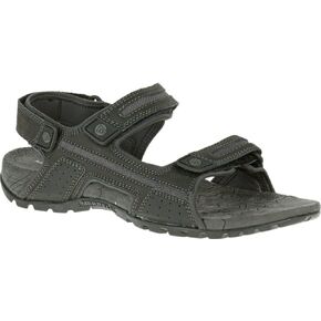 Merrell Men's Sandspur Oak Sandal, Black/Granite, 8 Medium US