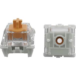 Zhouwang GATERON Magnetic Jade Keyboard Switches,Linear Factory Pre-lubricated Free-setting Pre-travel for Magnetic-Mechanical Keyboards Switches(Magnetic Jade,10PCS)