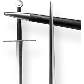 SHING'S-SWORD Handmade Knight Sword 35 Inches Long Blade - Made of Manganese Steel, Clay Tempered, Full Tang Sharp Balde