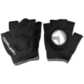 Fingerless Knit Glove with Mirror and Squeegee, 100% Nylon, Black, One Size