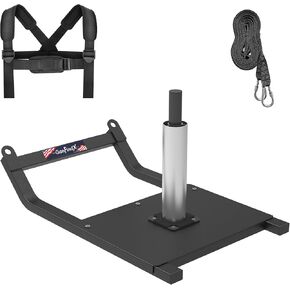 GanFindX Weight Training Pull Sled，Fitness Strength Training Sled for Athletic Exercise and Speed Improvement, Suitable for 1" and 2" Weight Plates