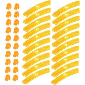 20pcs Bicycle Reflector Florescent Tape Bike Frame Lights Cycling Reflectors Reflective Strips Spoke Pro