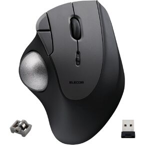 ELECOM Ergonomic Comfort Design Trackball IST Bluetooth 5.3, Super-Smooth Tracking with Roller Ball Bearing, 36mm Ball, Thumb control, Compatible for Windows, PC, Mac, iPadOS, and Android (M-IT11BRWH)